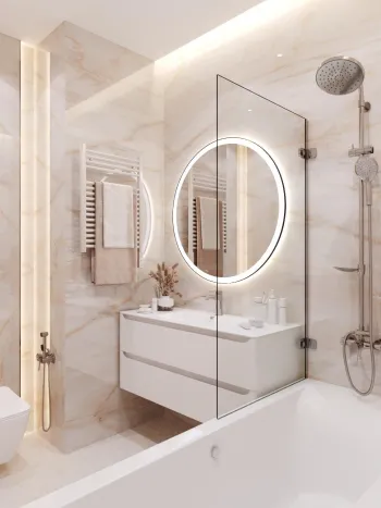 Интерьер ванной  смотреть на Basicdecor