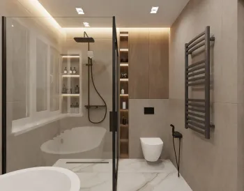 Интерьер ванной  смотреть на Basicdecor