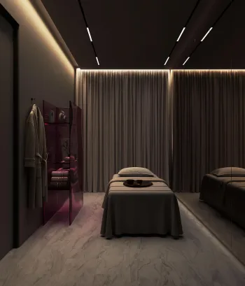Интерьер спальни c подсветкой  смотреть на Basicdecor