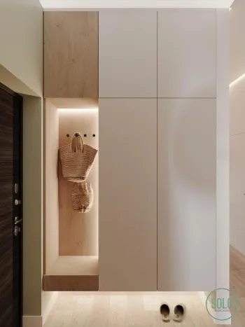 Интерьер прихожей с проходной  смотреть на Basicdecor