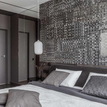 Интерьер спальни cветильниками над кроватью  смотреть на Basicdecor