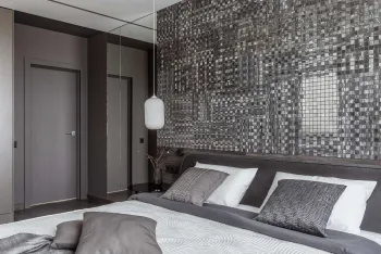 Интерьер спальни cветильниками над кроватью  смотреть на Basicdecor