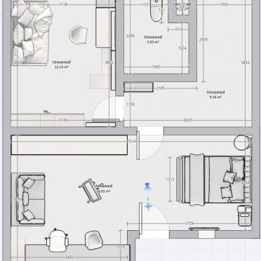 Интерьер с проходной и незастекленным  смотреть на Basicdecor