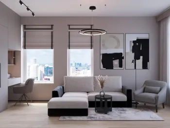 Интерьер гостиной  смотреть на Basicdecor