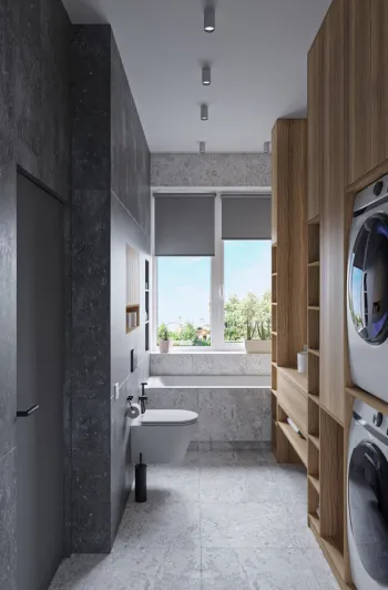 Интерьер ванной в современном стиле смотреть на Basicdecor