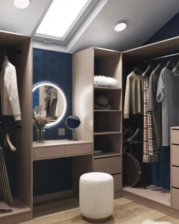 Интерьер гардеробной  смотреть на Basicdecor
