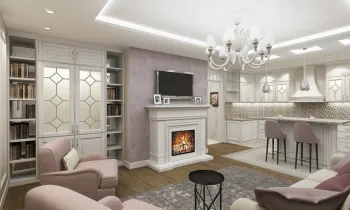 Интерьер гостиной в неоклассике смотреть на Basicdecor