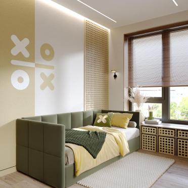 Интерьер детской с жалюзи и дверными жалюзи  смотреть на Basicdecor