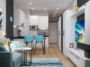 Интерьер гостиной  смотреть на Basicdecor