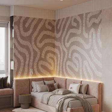 Интерьер детской cветильниками над кроватью и с подсветкой  смотреть на Basicdecor