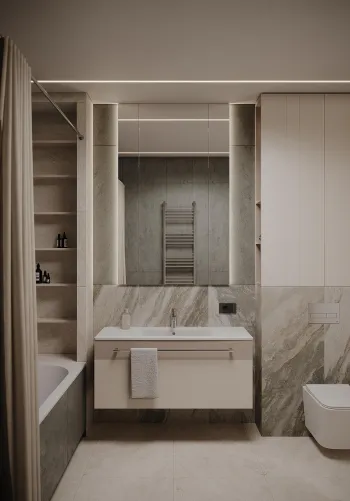 Интерьер ванной  смотреть на Basicdecor