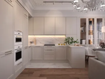 Интерьер кухни в классическом стиле смотреть на Basicdecor