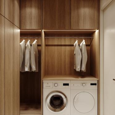 Интерьер ванной с постирочной  смотреть на Basicdecor