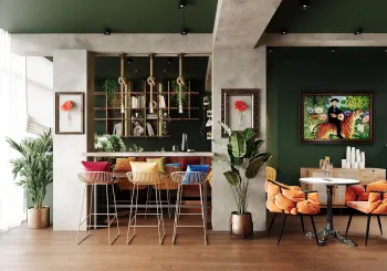 Интерьер кафе и ресторана  смотреть на Basicdecor