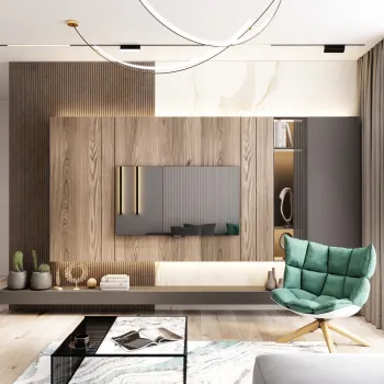 Интерьер гостиной в современном стиле смотреть на Basicdecor
