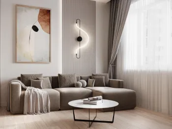 Интерьер гостиной  смотреть на Basicdecor