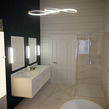 Интерьер ванной  смотреть на Basicdecor