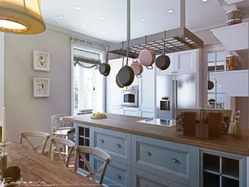 Интерьер кухни в классическом стиле смотреть на Basicdecor