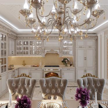 Интерьер кухни в барокко смотреть на Basicdecor