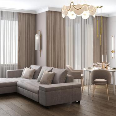 Интерьер гостиной  смотреть на Basicdecor