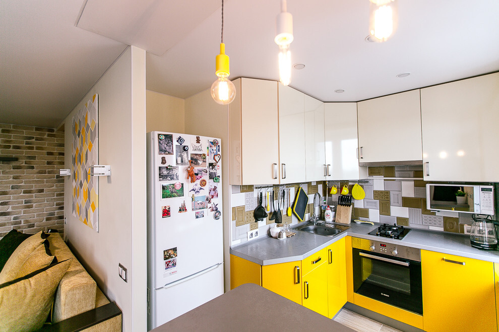 100+ фото идей дизайна кухни 9 кв метров