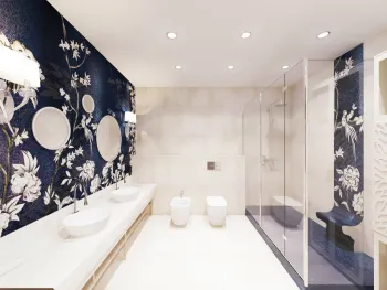 Интерьер ванной в современном стиле смотреть на Basicdecor