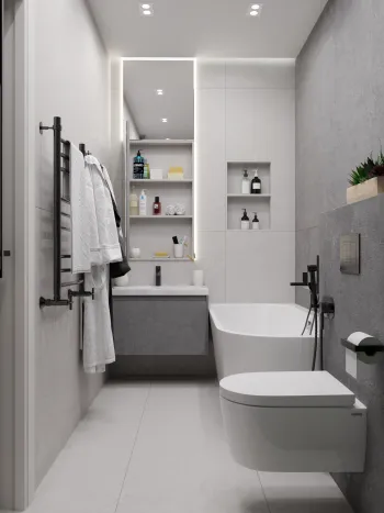Интерьер ванной  смотреть на Basicdecor