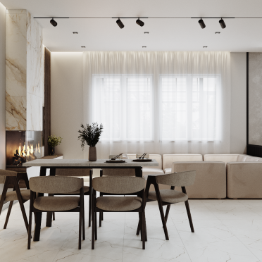 Интерьер столовой в современном стиле смотреть на Basicdecor