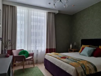 Интерьер спальни в стиле фьюжн смотреть на Basicdecor