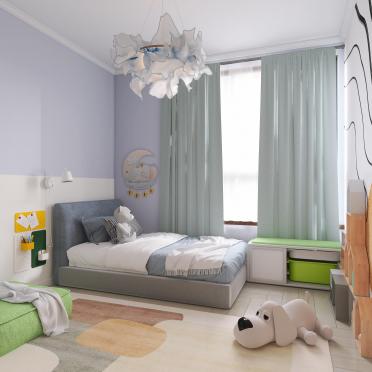 Интерьер детской с для мальчика  смотреть на Basicdecor