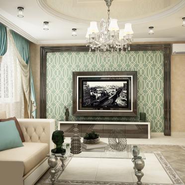 Интерьер гостиной в стиле фьюжн смотреть на Basicdecor