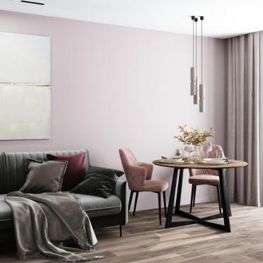 Интерьер столовой cветильниками над столом  смотреть на Basicdecor