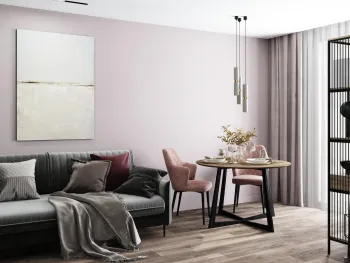 Интерьер столовой cветильниками над столом  смотреть на Basicdecor