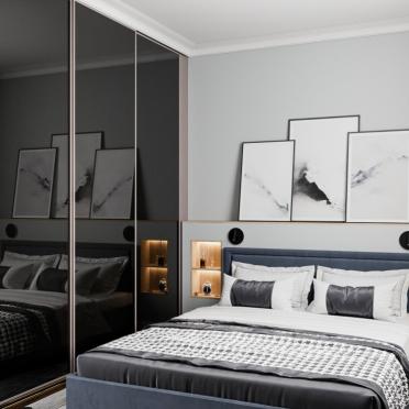 Интерьер спальни в современном стиле и скандинавском стиле смотреть на Basicdecor