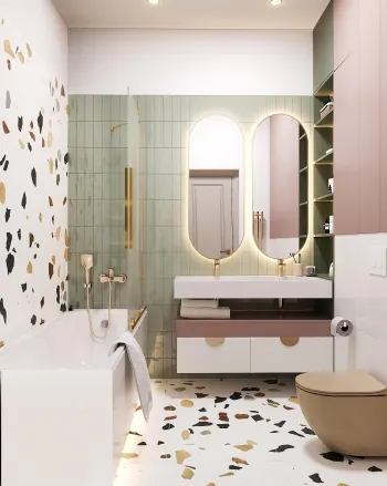 Интерьер ванной  смотреть на Basicdecor