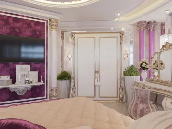 Интерьер спальни в классическом стиле и барокко смотреть на Basicdecor