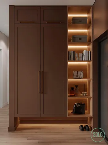 Интерьер прихожей c подсветкой  смотреть на Basicdecor
