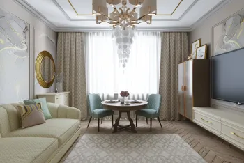 Интерьер гостиной в классическом стиле смотреть на Basicdecor