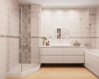 Интерьер ванной в скандинавском стиле смотреть на Basicdecor