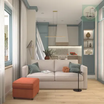 Интерьер гостиной  смотреть на Basicdecor