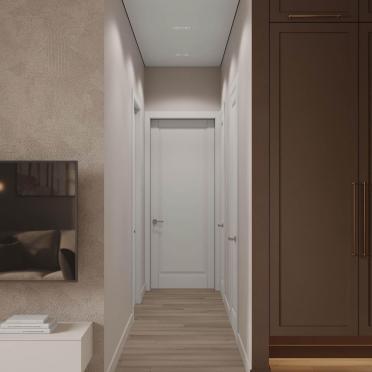 Интерьер коридора c подсветкой  смотреть на Basicdecor