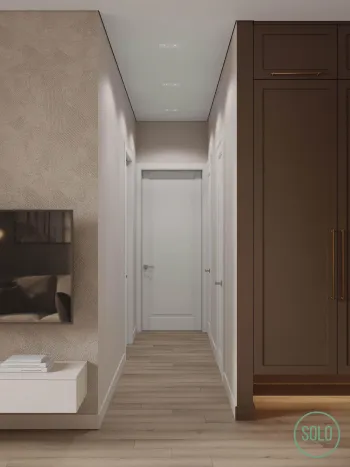 Интерьер коридора c подсветкой  смотреть на Basicdecor