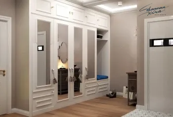 Интерьер коридора с проходной в неоклассике смотреть на Basicdecor