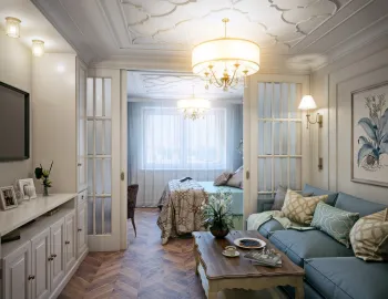 Интерьер с аркой в неоклассике, винтажном и арт-деко смотреть на Basicdecor