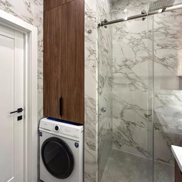Интерьер ванной с постирочной  смотреть на Basicdecor