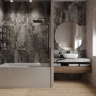 Интерьер ванной  смотреть на Basicdecor