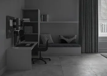 Интерьер c рабочим местом  смотреть на Basicdecor