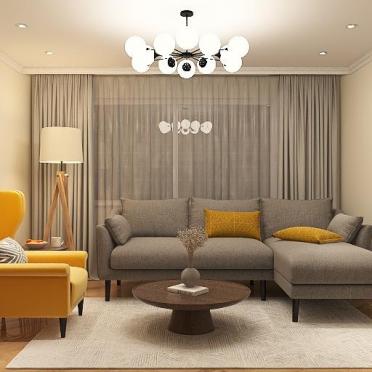 Интерьер гостиной cветильниками над столом в современном стиле смотреть на Basicdecor