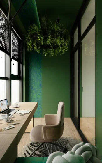 Интерьер кабинета  смотреть на Basicdecor