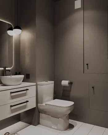 Интерьер ванной  смотреть на Basicdecor